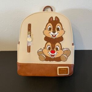 Chip and Dale Mini Backpack Loungefly Disney